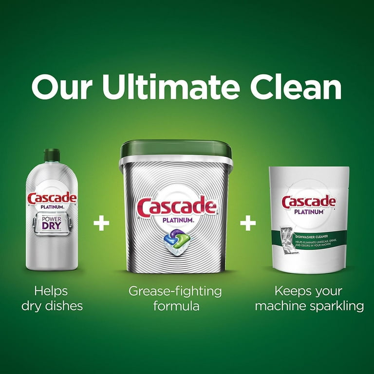 Cascade Platinum ActionPacs Dishwasher Detergent - Fresh (92 ct)