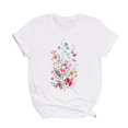 thumbnail image 3 of Women's Vintage Flowers Shirt Casual Boho Floral Print Blouses Summer Trendy Loose Lightweight Tops for Girl, 3 of 5
