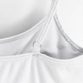 thumbnail image 4 of BRGZLK Women's Camisole Tops Fashion Solid Color With Chest Pad No Steel Rings Bottom Cotton Undershirts Spaghetti Strap Top White M, 4 of 6