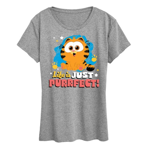 Garfield - Life Is Just Purrfect - Women's Short Sleeve Graphic T-Shirt