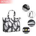 thumbnail image 2 of Black Halloween White Ghosts Travel Tote Bags for Women Carry On,Large Weekender Bags for Women Travel,Multi Functional Duffle Bag for Work,Shopping,Sports, 2 of 5