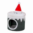 thumbnail image 3 of Casa navideña para gatos, tienda de campaña para gatos, decorativa, resistente a arañazos, para interior y exterior, nido para gatitos, cama de, 3 of 8