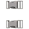 thumbnail image 3 of Youkk Metal Bag Webbing Belt Buckle Clip Clasp Stylish and Sturdy Gray black Inner diameter 19mm 2Set, 3 of 6