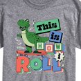 thumbnail image 3 of Disney - Toy Story - Rex This Is How I Roll - Men's Short Sleeve Graphic T-Shirt, 3 of 5