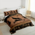 thumbnail image 3 of Feelyou Jungle Wildlife Wolf Twin Comforter Sets, Brown Rustic Cabin Bedding Set, 2 Pieces, 3 of 8