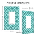 thumbnail image 3 of KLL Aquamarine Glitter1 Wall Plate,Gloss Finish,Standard Size 1 - 5" x 3", Polycarbonate Thermoplastic,Electric Receptacle Plug Covers, 3 of 6