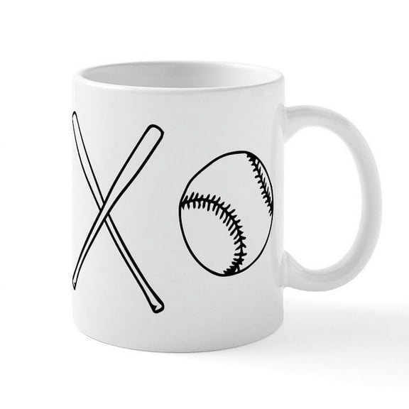 CafePress - Baseballs And Bats - 11 oz Ceramic Mug - Novelty Coffee Tea Cup