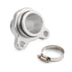 thumbnail image 1 of ZHAOCHENG Aplicable al conector de tubería de agua del automóvil BMW 335i con abrazadera de aluminio plateada, 1 of 4