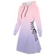 thumbnail image 4 of Women's Halloween Dress Casual Women Long Sleeve Autumn Dress Drawstring Hoodie Dress, 4 of 4