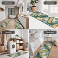 thumbnail image 5 of Teal Gold Marble Pattern Kitchen Rugs Sets Of 3,Kitchen Runner Rugs Non Skid Washable,Decorative Kitchen Floor Mats for Kitchen,Sink,Laundry,17"x30"+ 17"x47" + 17"x59", 5 of 6