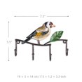 thumbnail image 4 of Pájaro Gancho de pared Hierro decorativo Colgador de pared Montado en la pared Llave Sombr Tooarts escultura de hierro, 4 of 7