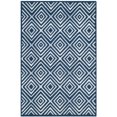 thumbnail image 2 of SAFAVIEH Kilim Rachyl Geometric Diamonds Wool Area Rug, Navy, 4' x 6', 2 of 6