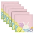 thumbnail image 4 of Iauyy Satin Napkins Set of 1- Pink-easter Eggs DIY Printing Decoration Cloth Napkin- Easy Care for Home/Party, 4 of 8