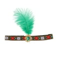 thumbnail image 3 of Unique Bargains 1 Pc Headband Tribal Style Feather Hairband for Women Green, 3 of 5