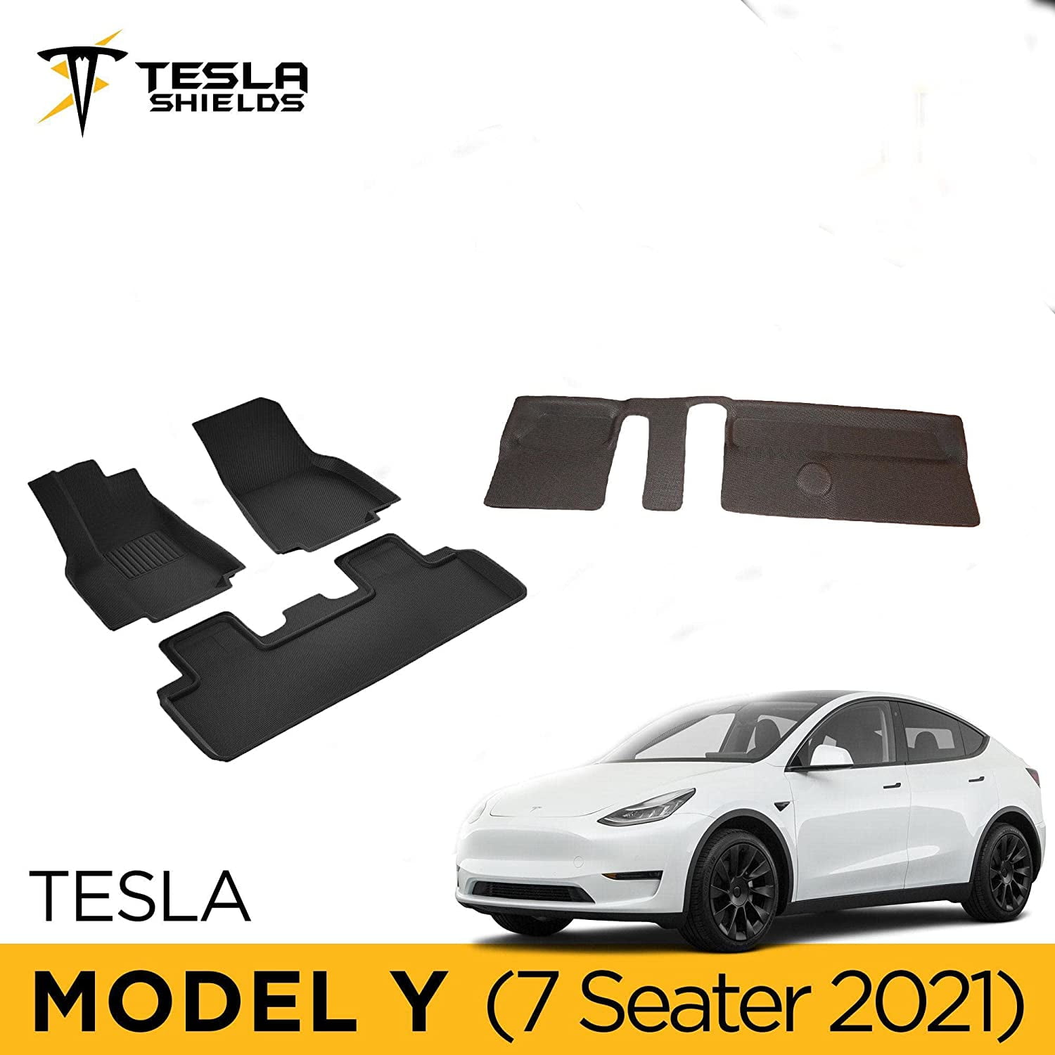 Tesla Model Y Floor Mats & Third Row Mat (20202022) Heavy Duty