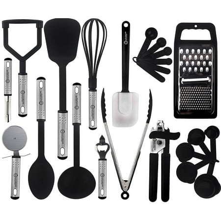 Lux Decor Cooking Utensils Set – 23 Pieces – Nylon Kitchen Utensils/Gadgets/Cookware Sets – Kitchen