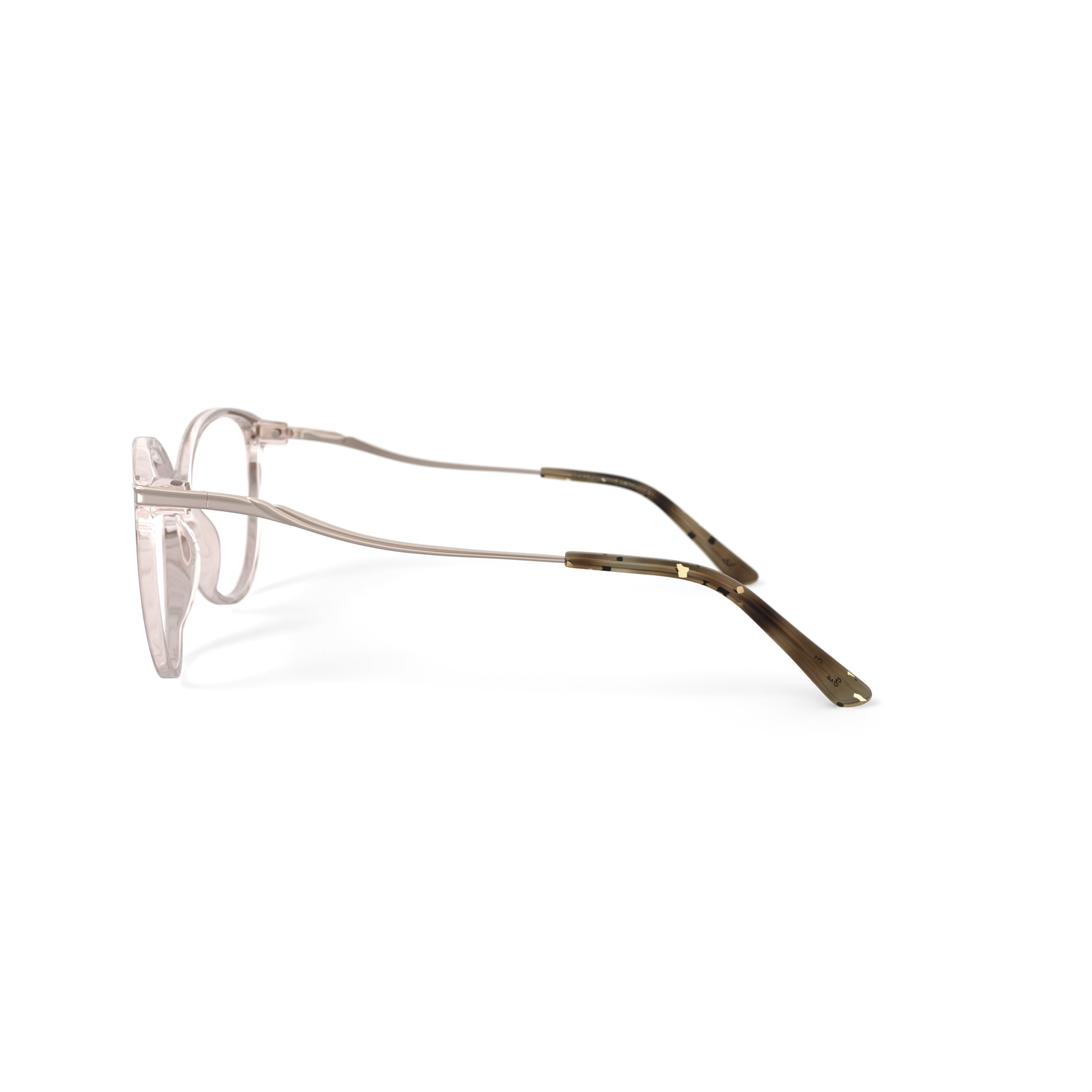 Sophia Loren Women’s H05Z Round Prescription Eyeglasses with Case, Champagne