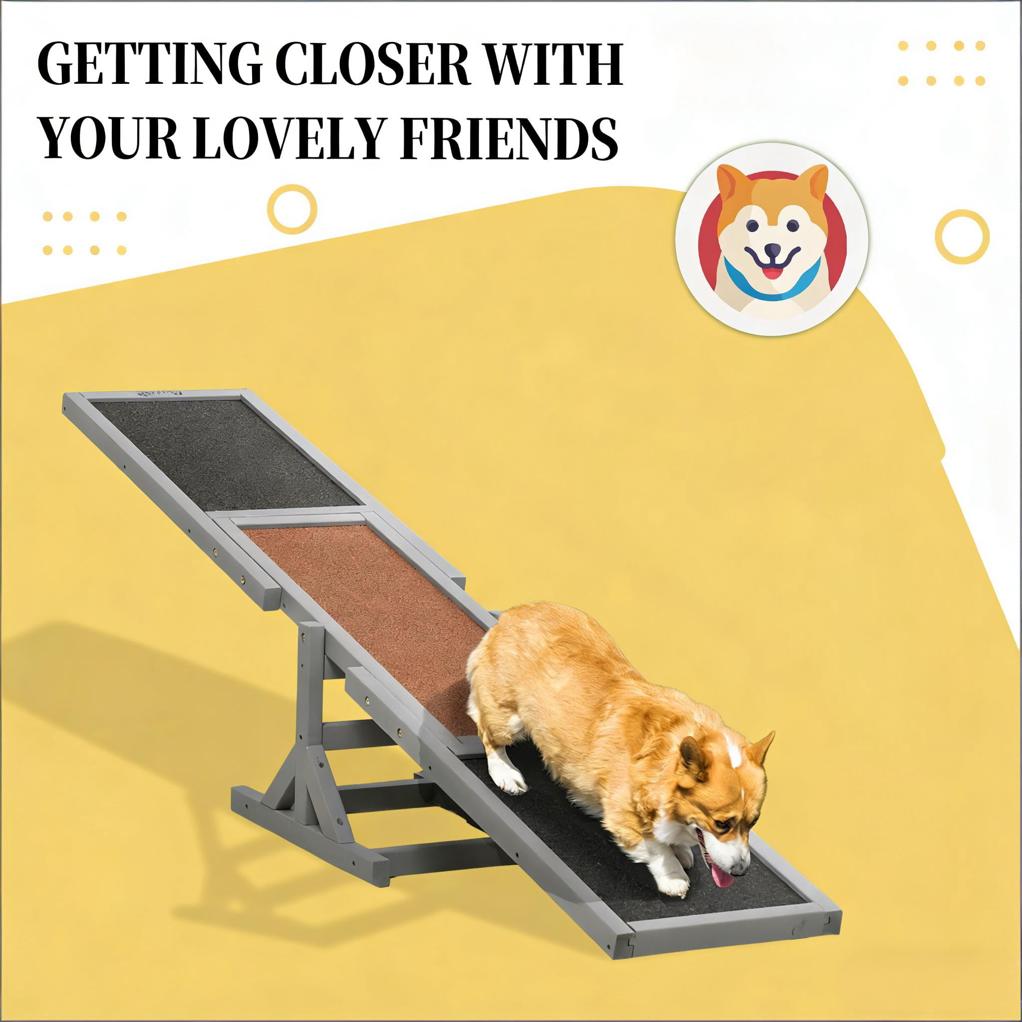 Wooden Agility Seesaw, Dog Agility Seesaw Pet Agility Seesaw