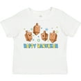 thumbnail image 3 of Inktastic Happy Hanukkah with Cute Dreidels Boys or Girls Toddler T-Shirt, 3 of 5