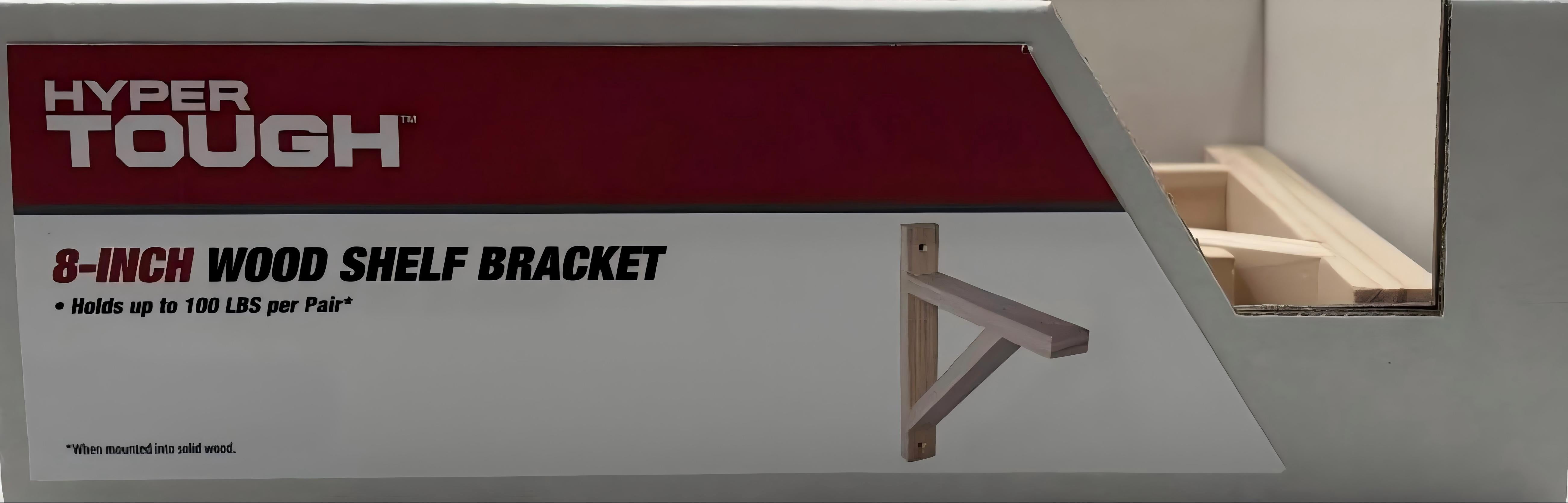 Hyper Tough 8" x 9" Wood Shelf Bracket