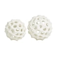 thumbnail image 6 of DecMode Cream 5" Abstract Decorative Ball Polystone Orbs & Vase Filler (2 Count), 6 of 7