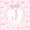 Pink J, variant on Meiyoeat Watercolor Letter A Print Twin Duvet Cover, Cute Stripes Bow Pattern Twin Bedding, Pink White,2pcs,No Comforter,Pink Reversible