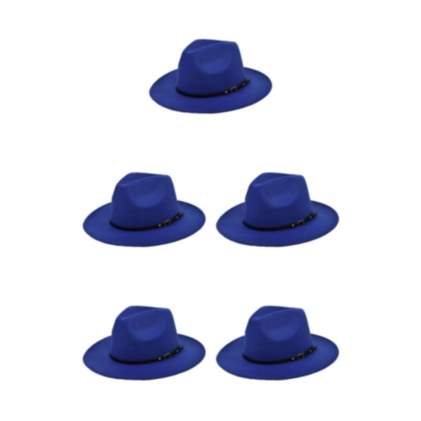 Gorros de Poliéster Elegantes y Ecológicos Qarigey para Festivales y Fiestas color azul M