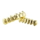 thumbnail image 3 of Parrillas de dientes de punk rock Parrilla de dientes con joyería de ajuste personalizado de hoja de arce tallada - Oro Hugo Parrillas chapadas en oro de 18 quilates, 3 of 8