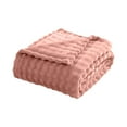 thumbnail image 3 of Soft Decorative Fuzzy Bubble Faux Rabbit Fur Throw Blanket for Couch, Cute Plush Thick Warm Fluffy Blanket, Luxury Cozy Puffy Shaggy Comfy Furry Blankets 39.4*59.1in(Pink), 3 of 6