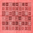 thumbnail image 1 of Ahgly Company Indoor Square Abstract Red Modern Area Rugs, 3' Square, 1 of 4