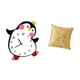 thumbnail image 5 of Reloj De Pared De Madera Con Diseño De Pingüino De Dibujos Animados Y Elegante Funda De Almohada Para El Hogar, Dormitorio, Sala De Estar, Oficina, Dormitorio, Coche, Decoración, 5 of 8