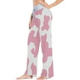 thumbnail image 2 of Women's Leopard Pajama Pants, Casual Pajama Bottoms Lounge Pants Wide Leg, 2 of 7