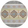 thumbnail image 2 of Addison Rugs Chantille Indoor/Outdoor Transitional Lodge Gray Machine Washable Round Rug, 8' x 8', 2 of 8