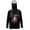 Deer Skull American Flag Pattern Black, variant on SEANATIVE UV Protection Fishing Hoodie for Men Long Sleeve Outdoor Fishing Shirt with Hood Lightweight Breathable Hiking Tops Running Camping Sun T-Shirt, XL, Flower Camo Green Yellow Black