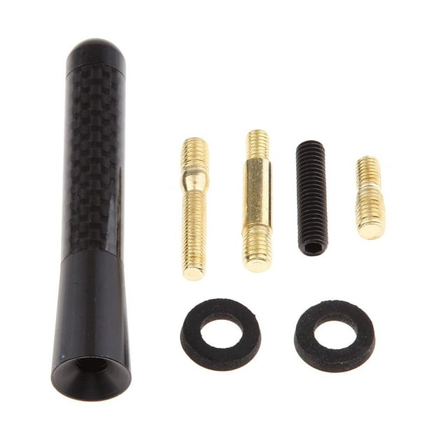 Antena de radio de Fibra de Carbono de aluminio negro