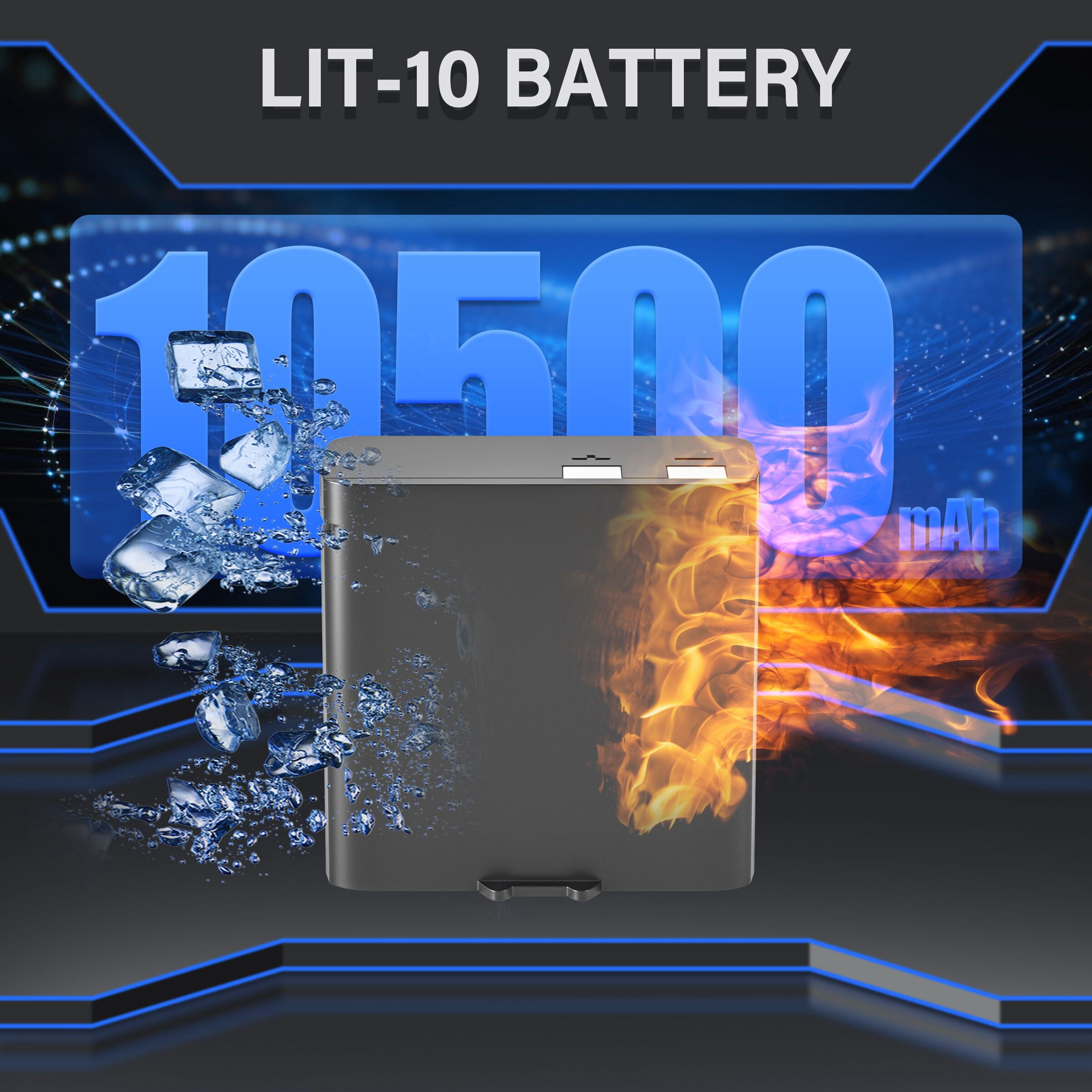 2 Pack 10500mAh Rechargeable Lithium Battery for Cellular Trail Camera, Compatible with SPY-POINT LM2,Link-Micro/Cell-Link Series, Including Charging Cable