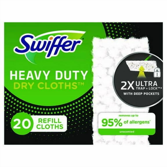 Swiffer Sweeper Heavy Duty Dry Sweeping Cloths, 20 Count