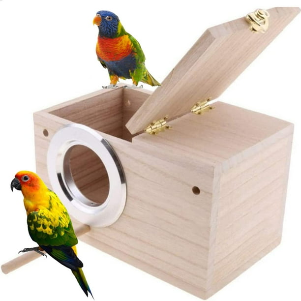 Parakeet Nesting Box Bird Nesting Box Mating Box Budgie Wood Breeding