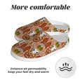 thumbnail image 6 of Daiia Cow Skull Print Women’s Fuzzy Slippers Memory Foam Lightweight House Shoes Cozy Loafer Flannel House Shoes-42/43, 6 of 7