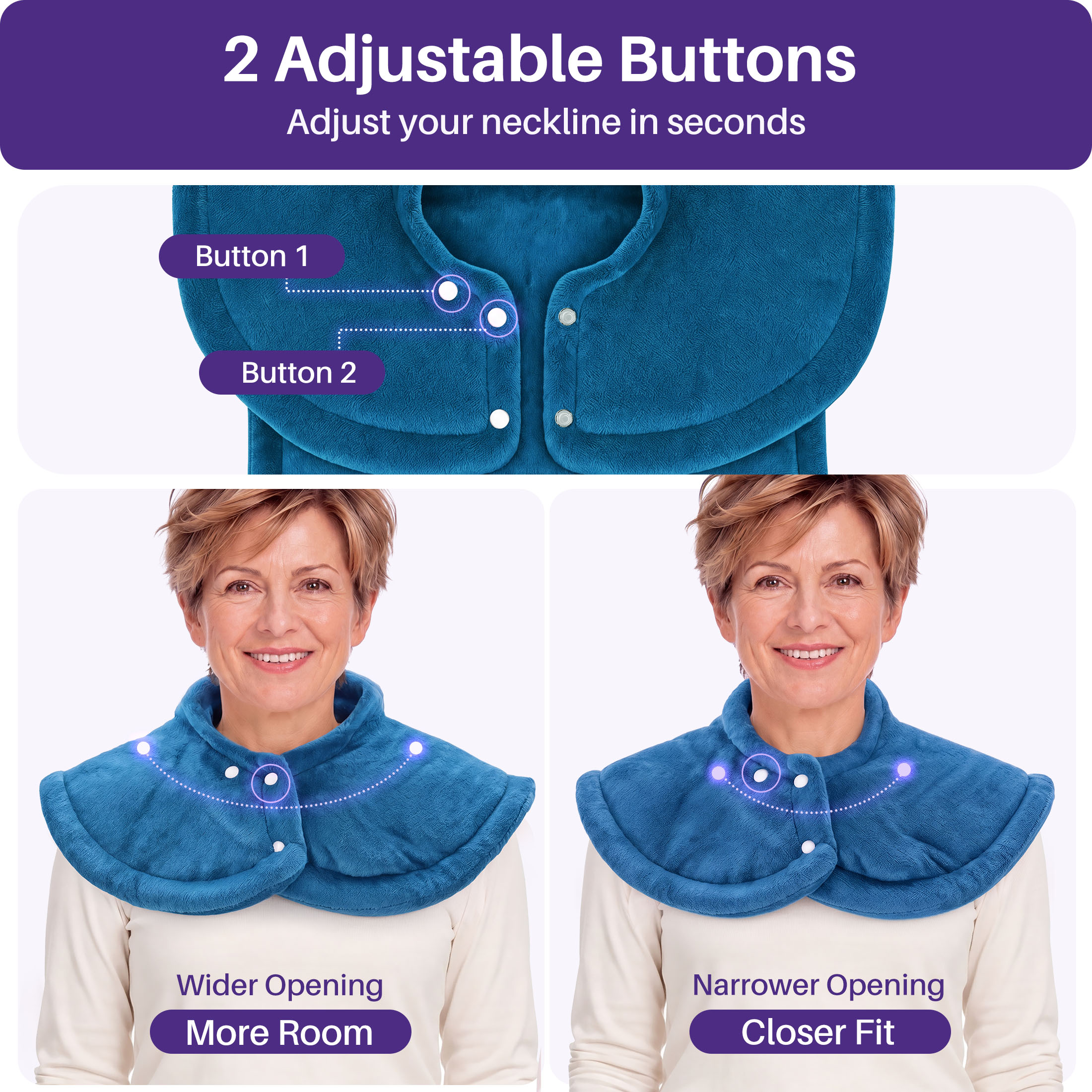 Kekoy Wearable Heating Pad 24" x 33" With Detachable Belt photo 3