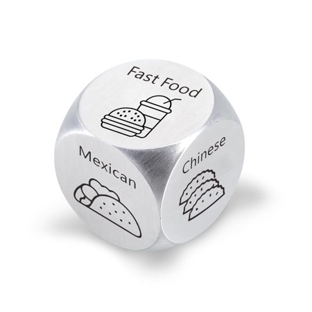 25th Anniversary Wedding Gifts for Boyfriend Girlfriend What to Eat for Dinner Dice Boyfriend Valentines for Him Husband Anniversary for Men Women Engagement Present for Couples