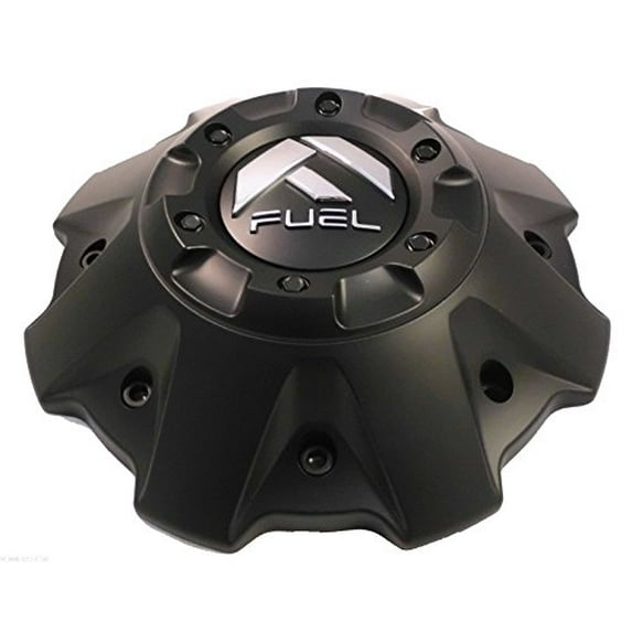 Fuel Wheels Black Flat Black Rivets Custom Center Cap Set of Two (2) # 1001-63B 5-6 Lugger