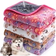 thumbnail image 4 of Pet Blanket for Dogs and Cats – Soft Plush Waterproof Pet Bed Mat for Indoor Use, Spring & Fall, 60x40cm Pink, 4 of 5