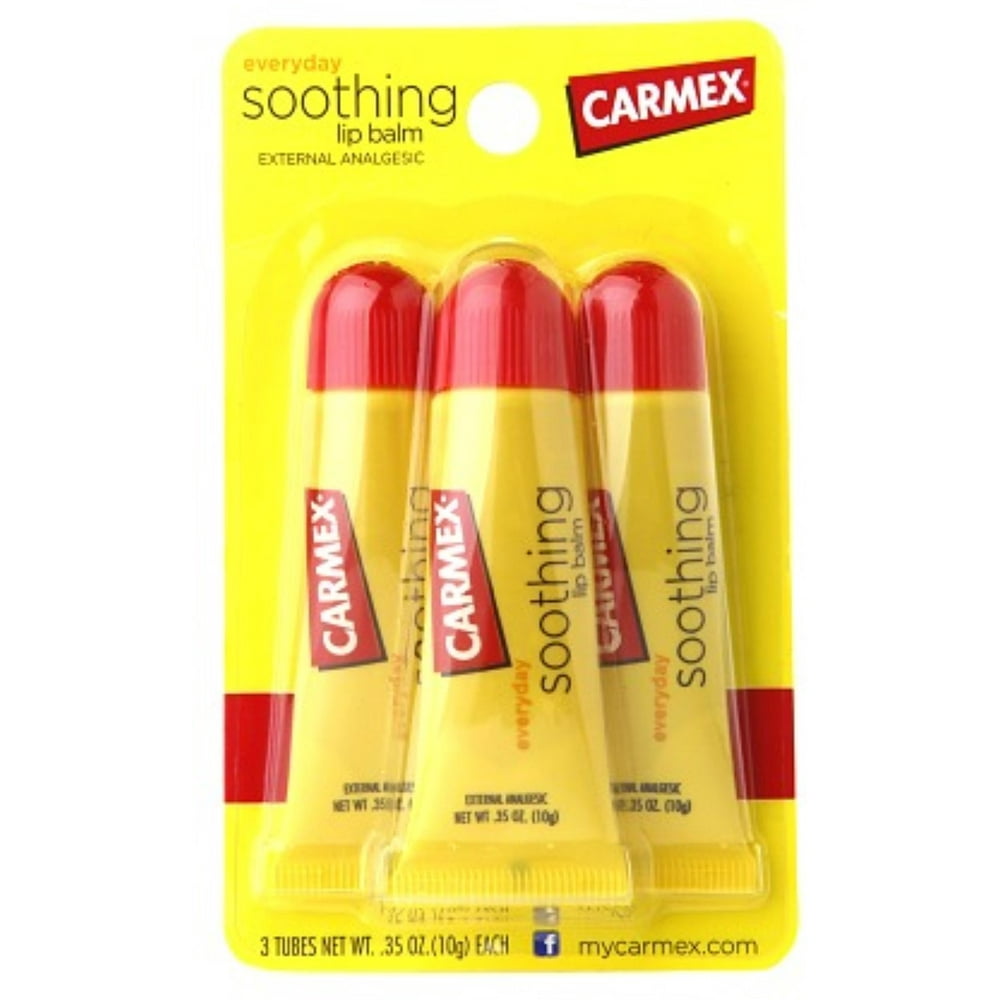 Carmex Original Flavored Lip Balm 0.35 oz, 3 ea (Pack of 2) Walmart