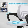 thumbnail image 5 of NiamVelo Mesh Office Chair Height Adjustable Ergonomic Desk Chair Quiet Executive Rolling Swivel Chair for Adults, White, 5 of 7