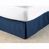 Canopy Solid Bedskirt Indigo Blue King