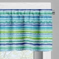 thumbnail image 5 of Ambesonne Vintage Stripe Valance & Curtain, Blue Green Tones Art, 55"x36", Multicolor, 5 of 7