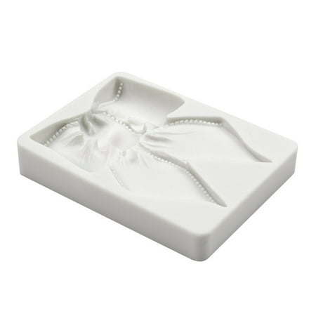 

DIY Fondant Mould Candy Molds Jelly Mold Chocolate Mould Bowknot Shape Silicone Material Perfect Gifts for Baking Lovers