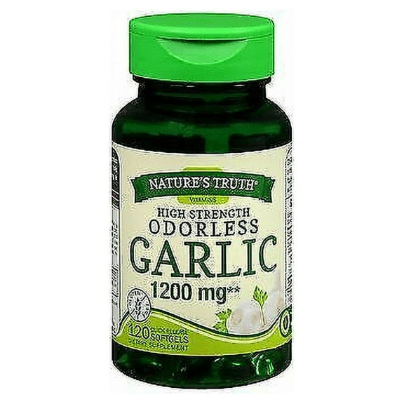 Nature's Truth High Strength Odorless Garlic 1200mg, 120 ct, 3 Pack