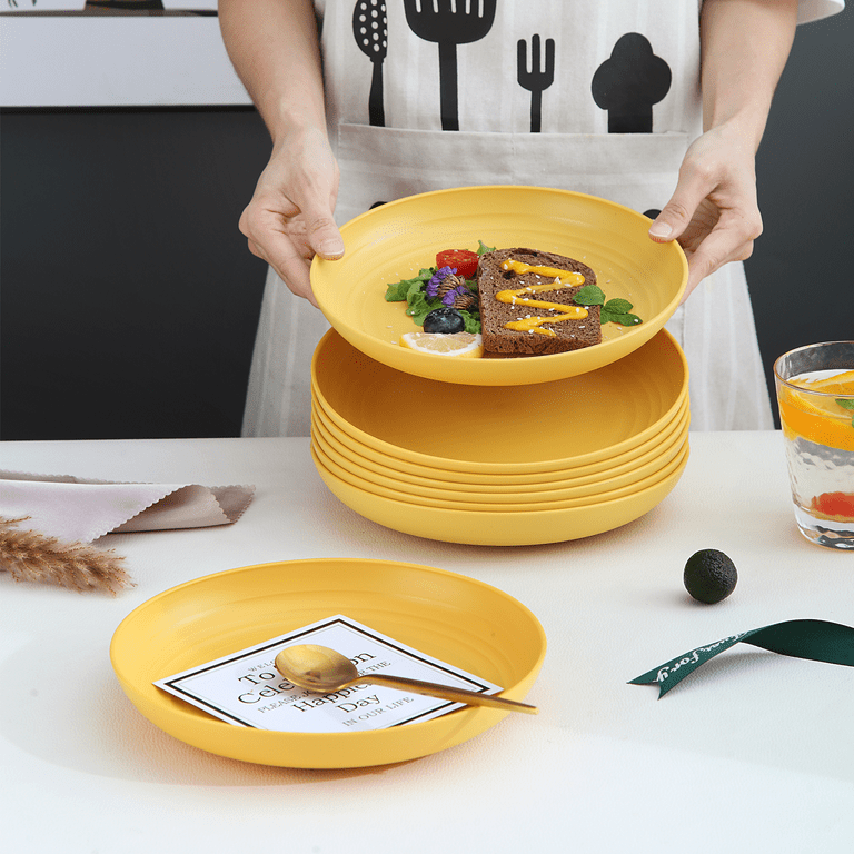 Hollow Golden Disposable Plastic Dining Plates Washable - Temu